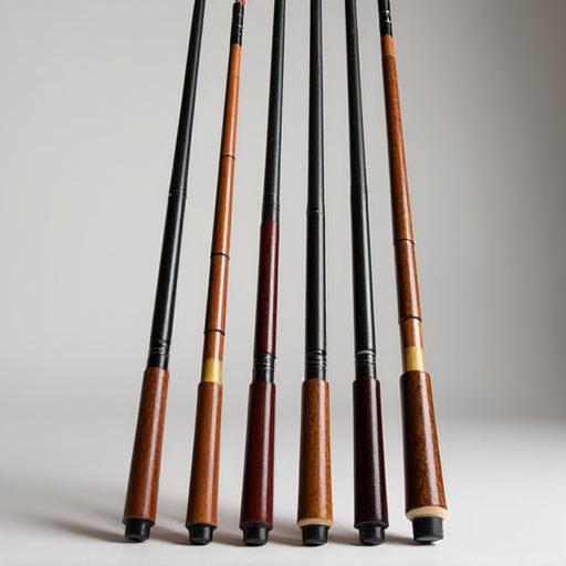 Eine Auswahl handgefertigter Angelruten von Alpen Angler Goods